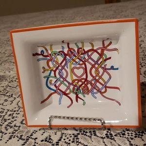 Pottery Barn Plate with Heart.